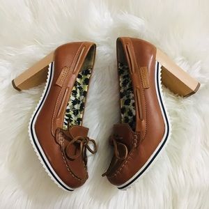 SEE BY CHLOE Wooden Heeled Loafer 38.5/ 8.5